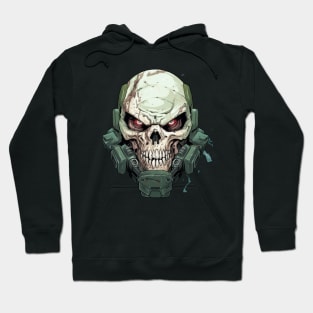 Space Doom Marine Classic Game Skull Hoodie